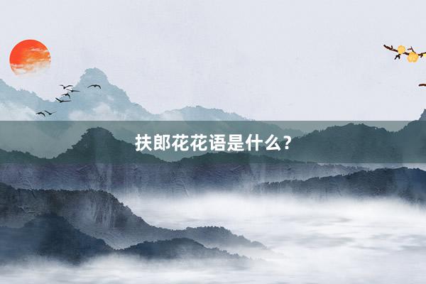 扶郎花花语是什么？